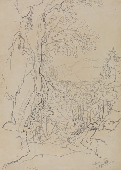 La Cava, 19 July 1838 by Edward Lear